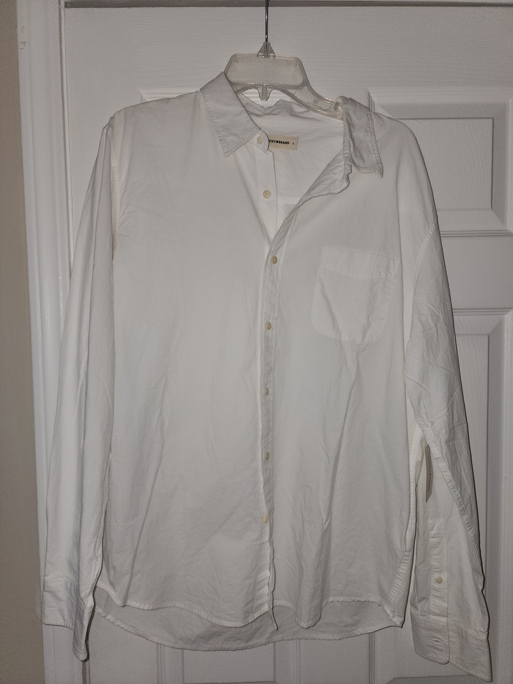 Lucky Brand New White Classic Button-Up Shirt